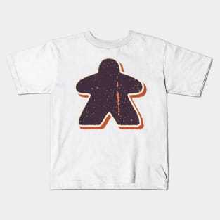 Retro Board Game Meeple Kids T-Shirt